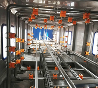 Automatische omzetmand wasmachine roestvrij staal 304 voor groentekratten, vleesbakken, fruitmanden, hoge efficiëntie