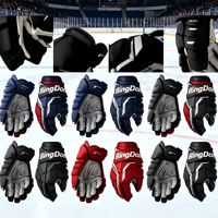 Gants de hockey haut de gamme très demandés |   Gants de hockey sur glace de style professionnel |   Fabricant OEM ODM OBM Personnalisé pour Équipes – Tailles 8, 9, 10, 13, 14, 15 Pouces