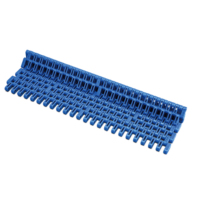 Convoyeur à bande modulaire KECE 7300 à mailles droites, vitesse réglable, tissu en nylon durable résistant à la chaleur, largeur standard 300 mm, 23500N