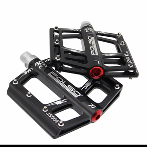 Pédale de vélo POLSO JS504 OEM de haute qualité, ultralégère, avec 3 roulements étanches, en alliage d'aluminium, rouge, bleu, noir, pour BMX, cruisers, VTT, vélo de route - Product Image 5