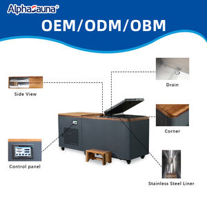 Pas Buiten Bubbelbad En Koude Duik Aan, Dubbele Draagbare Koude Dompelbak Met Optionele Koelmachine En Filter - Product Image 3