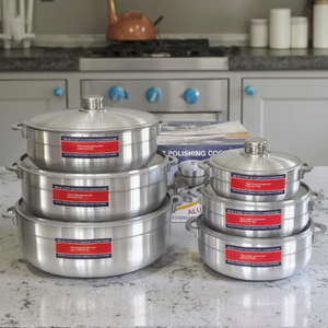 Juego de 12 Piezas de Utensilios de Cocina de Aluminio Fundido, Olla Grande para Sopa y Caldo, para Cocinar y Preparar Guisos - Product Image 1