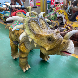 Jeux d'intérieur pour centres commerciaux, manèges animatroniques de tricératops marchants - Product Image 3