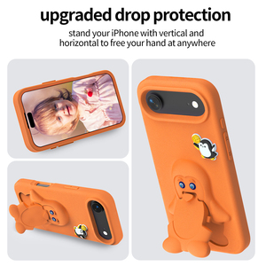 Cover per <span class=keywords><strong>Telefono</strong></span> con <span class=keywords><strong>Design</strong></span> di Pinguino Carino, Custodia Morbida e Leggera in EVA con Protezione a 360° e Supporto per Promax/Plus - Product Image 4