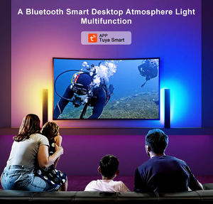 แถบไฟอัจฉริยะพร้อม<span class=keywords><strong>ซิงค์</strong></span>เพลง - รองรับ Alexa และ Google Home, ควบคุมผ่านแอปสำหรับเล่นเกมบนพีซี, <span class=keywords><strong>โฮม</strong></span>เธียเตอร์ และตกแต่งโต๊ะทำงาน - Product Image 6