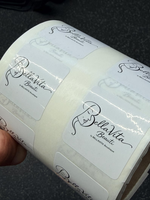 Étiquettes pour outils de maquillage, logo personnalisé, adhésif puissant, autocollants de beauté