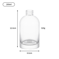 Bouteille diffuseur de parfum en verre vide de 100 ml et 200 ml avec bouchon à vis, diffuseur d'arômes, flacon de parfum pour assainisseur d'air
