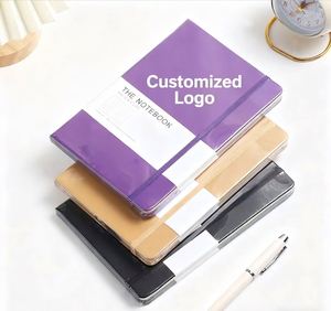 Carnet de notes personnalisé en cuir PU multicolore avec porte-stylo, idéal pour la promotion et la vente en gros, avec logo personnalisé - Product Image 2