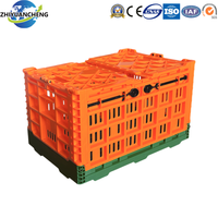 Caisse agricole de qualité commerciale 600x400x140mm-Système de nid de pile perforé pour le stockage des fruits