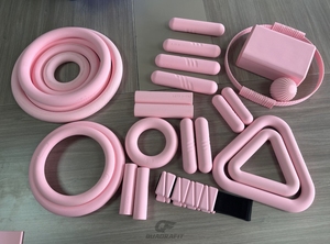Custom logo Bangle Ankle Wrist Weight Pilates Strength Training Set Combined Silicone Adjustable Ankle Weights and <b>Dumbbell</b> Bar - Product Image 3