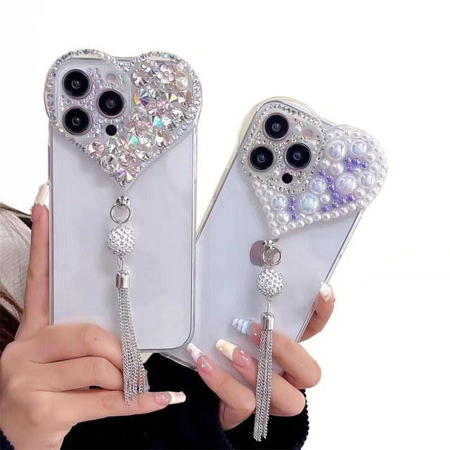 Hot Selling Diamond Handmade Mobile Phone Case for iPhone 6 7 8 Plus Xr X Xs Max 11 12 13 14 15 16 17 Plus Pro Max Mini Case