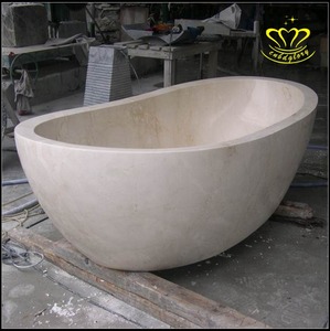 Contemporânea mármore moderno <span class=keywords><strong>1</strong></span>,8 m banheira pedra natural imersão banheira massagem função inclui escorredor para cozinha Hotel Villa - Product Image 4