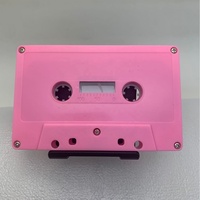 Cassettes audio transparentes couleur émeraude rétro, boîtier transparent pour cassette, bande magnétique transparente