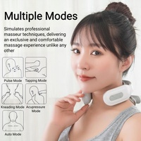 Appareil de relaxation de la colonne cervicale, 5 modes de massage, compresse chaude à température constante, intensité réglable, masseur de cou