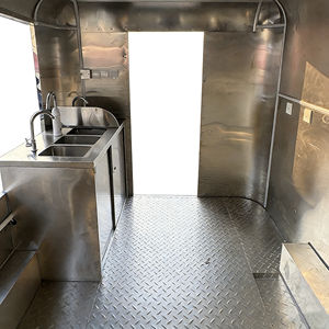 Carrito de Comida Móvil Multifuncional Tipo Caja para Comercio Exterior, Carrito de Venta Ambulante de Café y Aperitivos, Carrito Cuadrado de Acero Inoxidable - Product Image 6