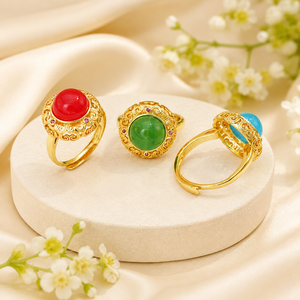 Anello retrò Court, gioiello da donna dal design classico per l'uso quotidiano - Product Image 3