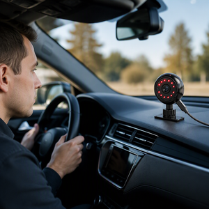Système de surveillance du conducteur par IA (DMS) avec alerte de fatigue, vision nocturne infrarouge HD, alarme anti-somnolence et caméra de rétroviseur - Product Image 5