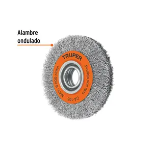 BOX 4 Alambre de cardado de 6' x 13/16' para amoladora, TRUPER - Product Image 2