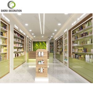 Présentoir de <span class=keywords><strong>pharmacie</strong></span> personnalisé Vitrine en verre de comptoir avec lumière - Product Image 5