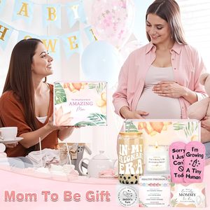 Panier-<span class=keywords><strong>cadeau</strong></span> pour <span class=keywords><strong>femme</strong></span> <span class=keywords><strong>enceinte</strong></span>, nouvelle maman, fête de naissance, sélection de cadeaux chaleureux et attentionnés - Product Image 6