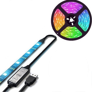 Hot Sale Popularity <b>Controllable</b> TV Backlight <b>RGB</b> Color Changing Light Strings Kit Smart Led Strip 5050 for PVC IP65 - Product Image 1