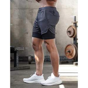 Pantalones Cortos Deportivos 2 en 1 Personalizados para Hombre, Ligeros, para Gimnasio, con Bolsillos, de Secado Rápido, Spandex y Poliéster - Product Image 3