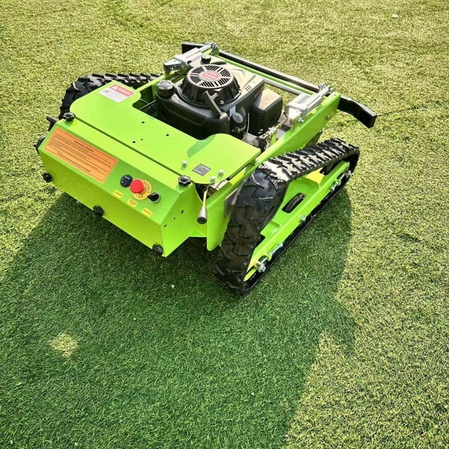 Hot Sale Industrial Grade Petrol 7.5HP Self Propelled Small Farm Robot Lawn Mower Agricultural Crawler Remote Control Flail
