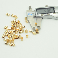 200 adet/torba iç 4.5mm yuvarlak kordonlar için End Caps püskül dize halat klipsler takı yapma bulgular DIY bağlantı elemanları malzemeleri