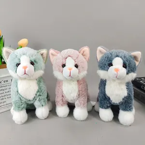 A05880 Realistic Cat 23CM Cute And Cuddly Plush Pet Toys Multi-color Children's Gift Soft Cute Baby