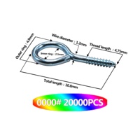 Vis à œillets de 10,5 mm/0,43 pouce, minuscules vis à œillets pour bijoux, crochets à œillets, petits vis à œillets pour cadres photo, artisanat, crochet à œillets