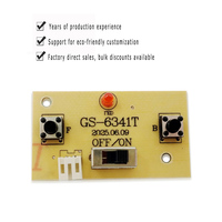 Carte de circuit imprimé à deux canaux pour voiture télécommandée, tension de fonctionnement 3-4.5V, carte mère PCB 4.6x2.6cm, composants électroniques DIY