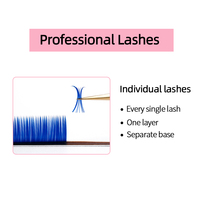 Extensions de cils individuels Jeleap Premium 0.03/0.05/0.10/0.15/0.20, volume facile, marron, faits à la main, sans cruauté, épais, 6-32