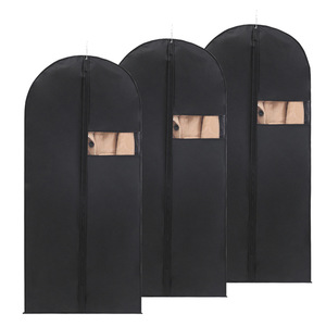 Housse de costume avec fermeture éclair et poignées de transport pour le rangement et le voyage, housse de costume lavable pour t-shirts, vestes et manteaux - Product Image 6
