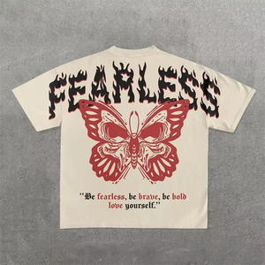 T-shirt vintage pour homme DIHUI OEM Hip Hop Streetwear en coton 100% de haute qualité, coupe oversize, imprimé intégral, vente en gros - Product Image 1