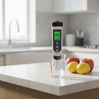 Nouveau testeur de qualité de l'eau 5-en-1 TDS EC pH Salinité Température, en plastique, personnalisable OEM pour la mesure de la salinité non marine