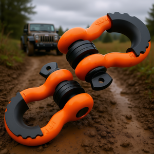 Grillete en D de 3/4 pulgadas de acero aleado de alta resistencia para recuperación de vehículos Jeep y camiones, 62832 libras de resistencia a la rotura, pasador roscado - Product Image 2