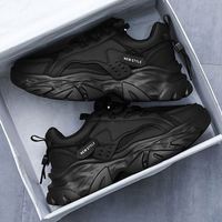 Chaussures décontractées tendance pour hommes, style campus, à semelle épaisse, couleur unie, respirantes, pour la marche, vente en gros