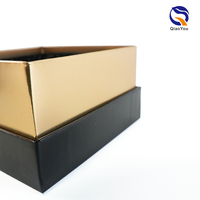 Service professionnel sur mesure, boîte en carton rigide noir et or de toute taille, épaisseur 3 mm, pour flacon de parfum de 50 ml