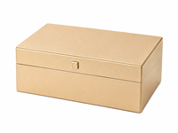 Boîte de rangement multifonctionnelle en cuir PU noir mat, pour étui à lunettes, montre, bijoux, bibelots, boîte cadeau avec logo personnalisé