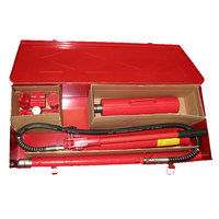 Kit de réparation de carrosserie avec cric hydraulique Porta Power de 20 tonnes, chariot à outils