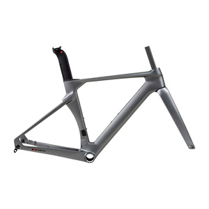 Fábrica al por mayor R10 700C fibra de carbono cuadro de <span class=keywords><strong>bicicleta</strong></span> de carretera cuadro de freno de disco aerodinámico bicicletas de carretera piñón fijo BMX MARCO DE USO - Product Image 3