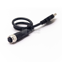 Cable USB a M12 Macho de 5 Pines, Conector de 5 Pines con 2m