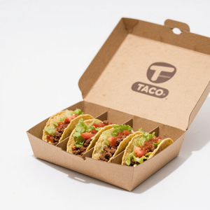 Cajas de Cartón para Comida para Llevar, Personalizadas para Restaurantes, Tamaño Grande, para Tacos, Contenedor de Papel para Comida para Llevar - Product Image 2