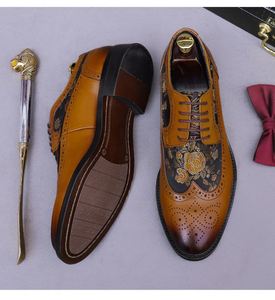 ASTON M.JAZZ – Nouveauté de luxe pour hommes et femmes, chaussures de bureau en cuir haut de gamme à lacets et bout carré, style tatoué, par le créateur de la marque - Product Image 5