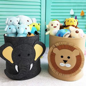 Keranjang penyimpanan mainan anak kartun besar, mainan baru keranjang cucian dengan serba-serbi penata pakaian kotor - Product Image 5