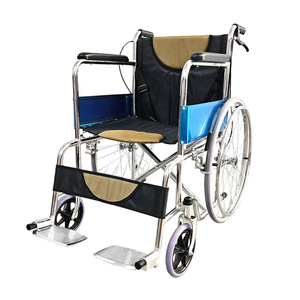 Silla de ruedas manual ligera, plegable, de acero con alto contenido de carbono, para ancianos y personas con discapacidad, ayuda para la movilidad. - Product Image 2