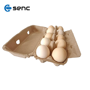 Boîte en carton recyclable et durable en pâte à papier colorée à <span class=keywords><strong>12</strong></span> alvéoles avec couvercle pour l'emballage des œufs destiné aux épiceries et aux fermes avicoles - Product Image 3
