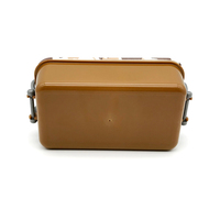 Boîtes de rangement carrées en plastique pour enfants Utop, 2 compartiments, compatibles micro-ondes, et ensemble de bouteilles d'eau pour l'école, capacité 0-1L