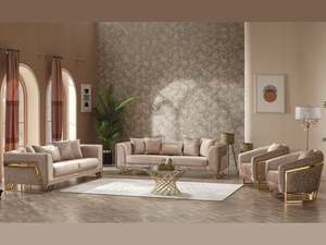 Bộ ghế sofa kiểu Thổ Nhĩ Kỳ 1 1 2 3 chỗ ngồi, chất liệu vải nhung, kiểu sectional, giá tốt - Product Image 4
