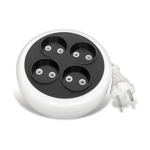 Cable <span class=keywords><strong>de</strong></span> Extensión con Enchufe y Tomacorriente Schuko, Regleta <span class=keywords><strong>de</strong></span> 4 Tomas, 220V 10A - Product Image 1
